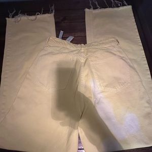 Light yellow boyfriend jeans